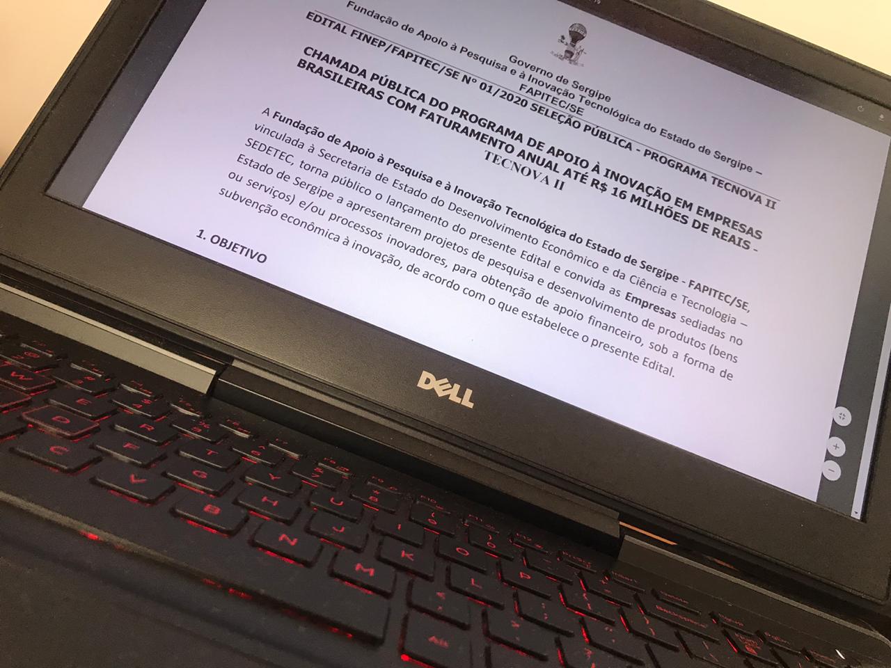 Fapitec divulga resultado preliminar de edital voltado a empresas do ramo de inovação
