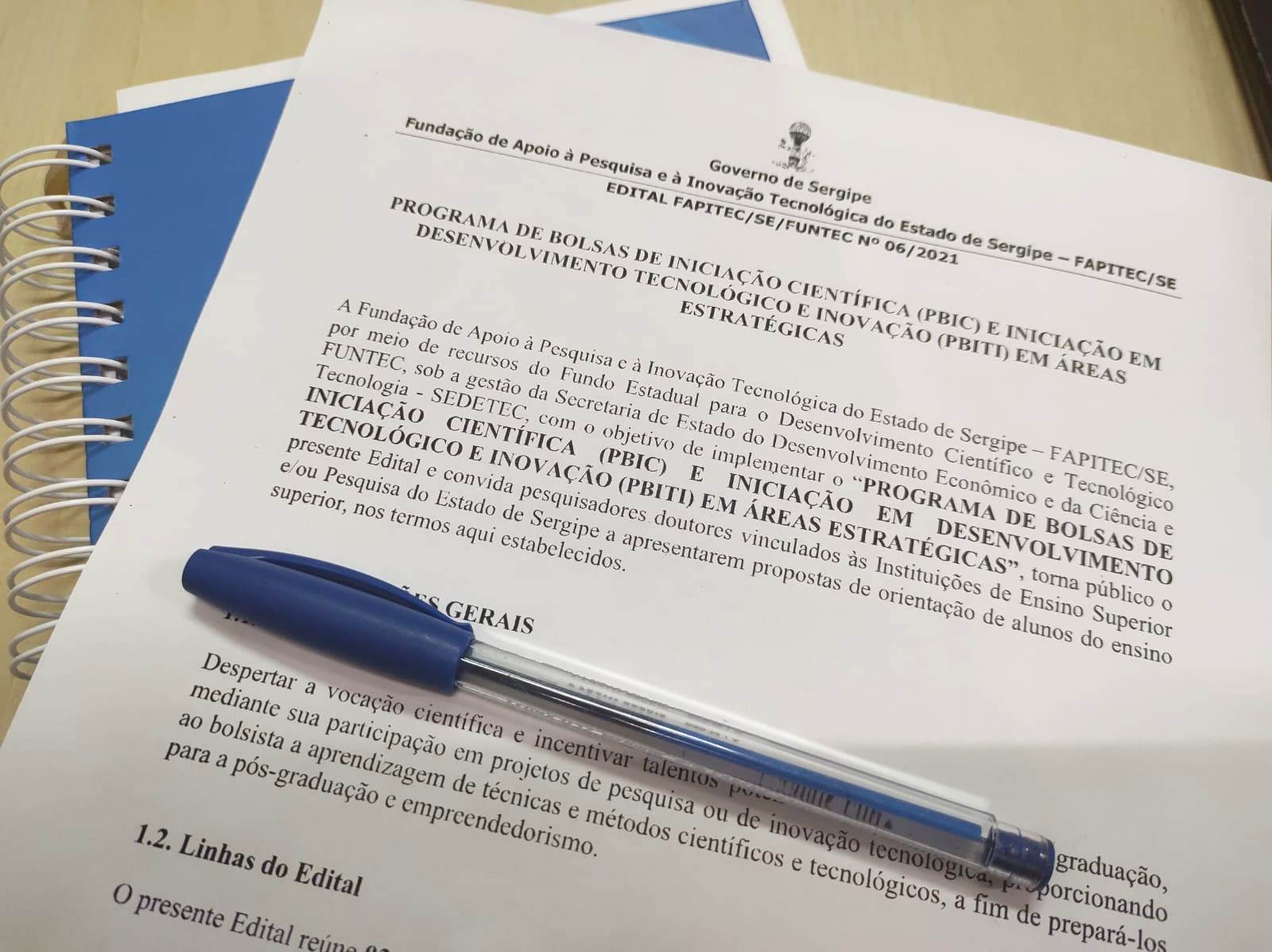 Fapitec divulga resultado de edital para bolsas de iniciação científica e tecnológica