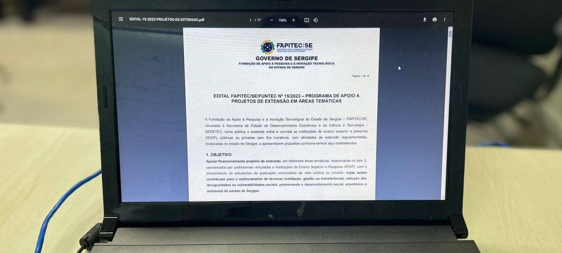 Programa de Apoio a Projetos de Extensão em Áreas Temáticas é promovido pela Fapitec/SE