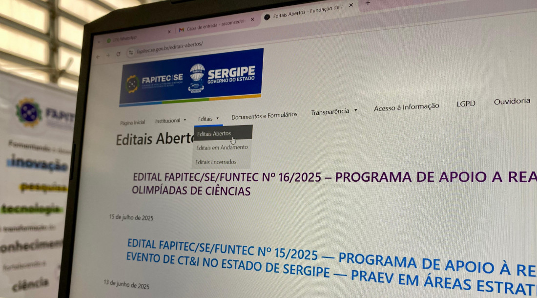 Fapitec/SE lança edital para o Programa de Apoio à Realização de Olimpíadas de Ciências